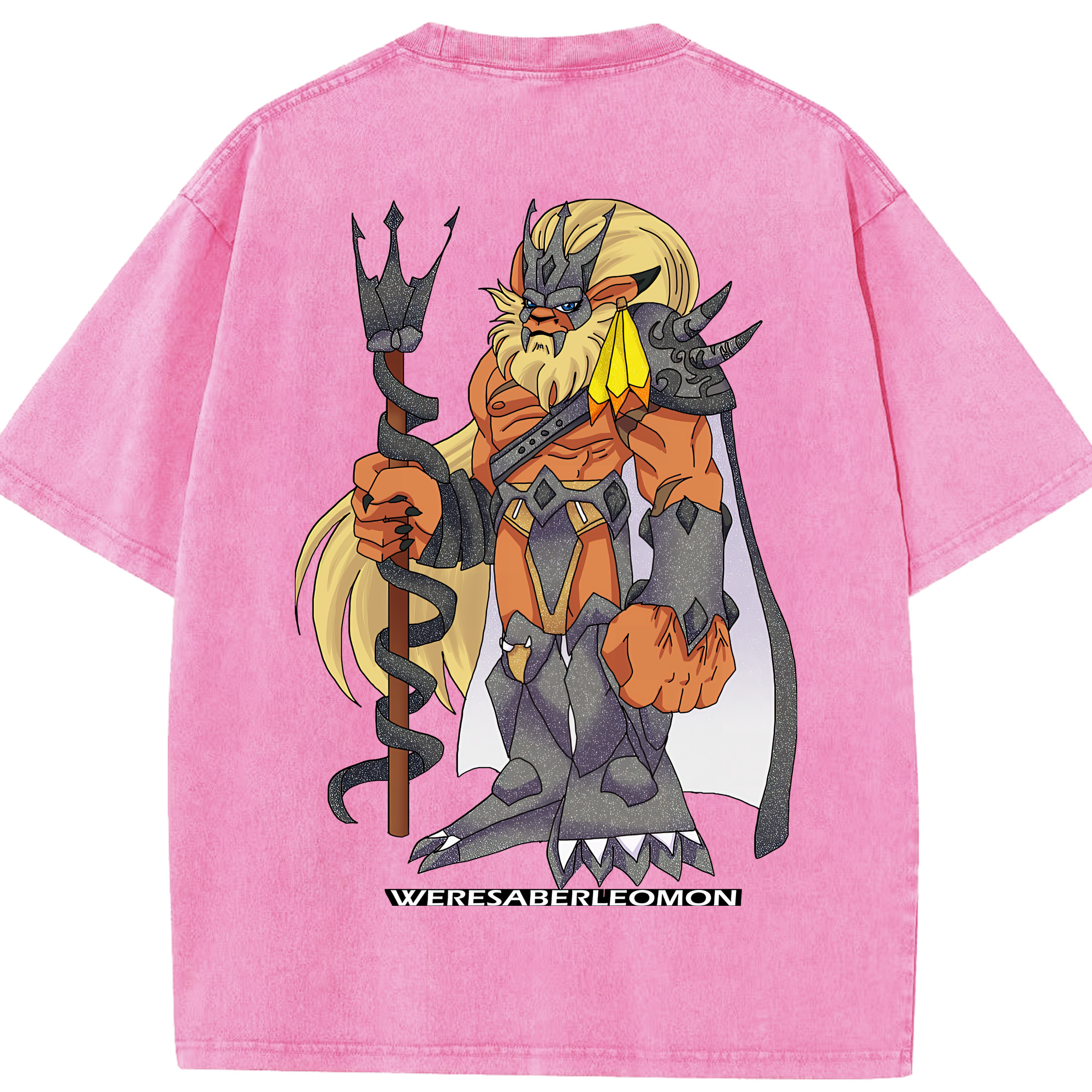 （画像用） Digimon デジタルモンスター/デジモン 綿100% ヴィンテージ風 半袖Tシャツ（背面プリント）